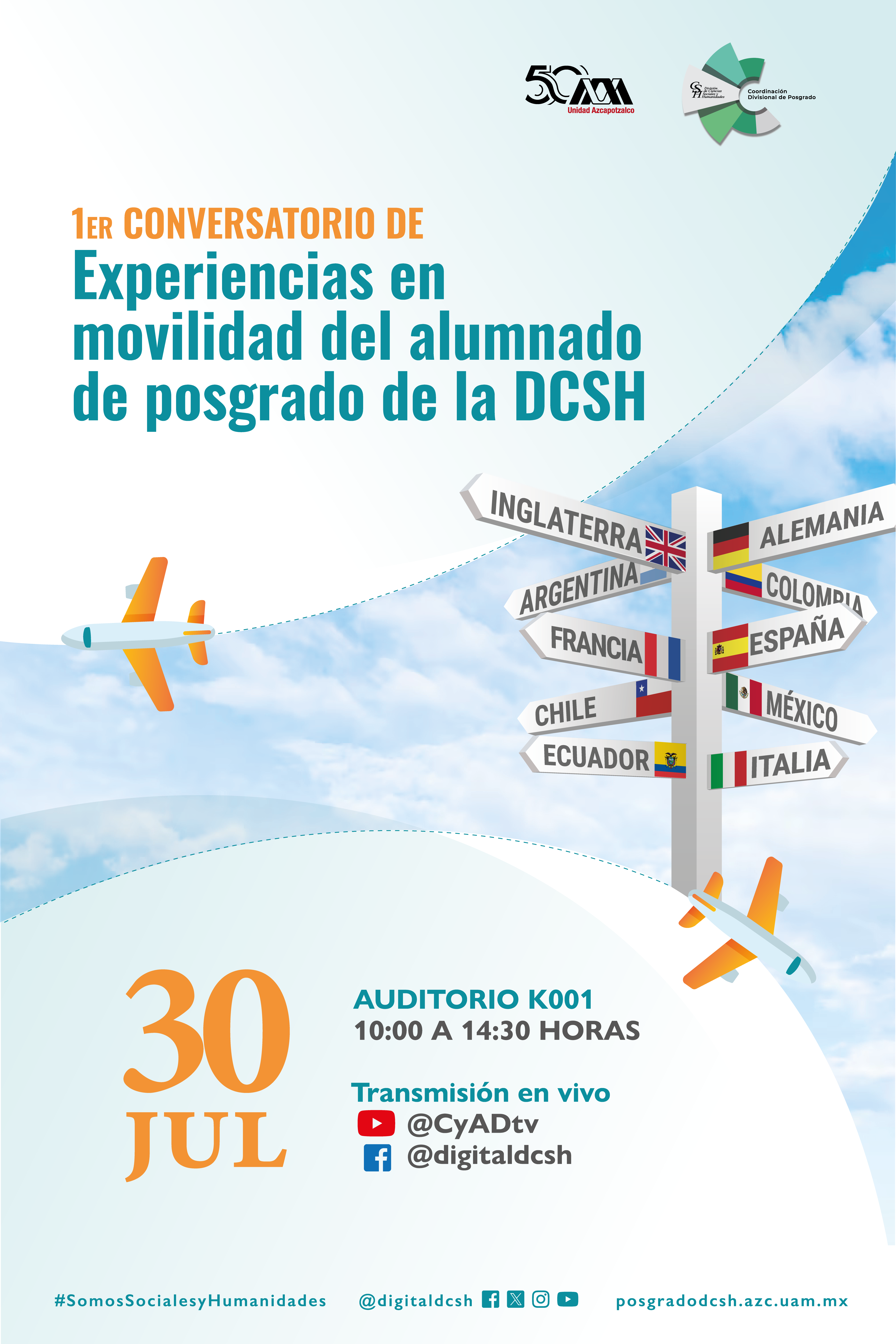 Experiencias en movilidad del alumnado de posgrado de la DCSH