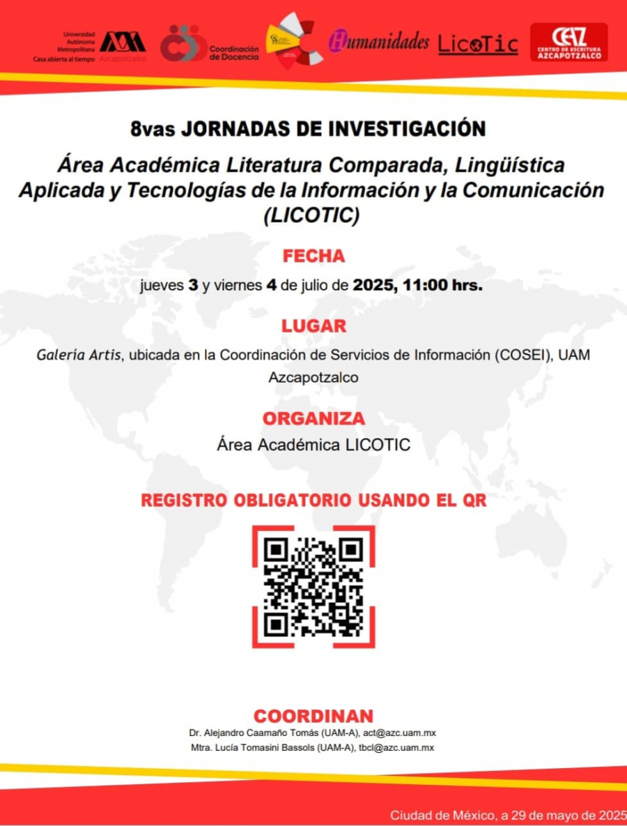 Área Académica Literatura Comparada, LingüísticaAplicada y Tecnologías de la Información y la Comunicación(LICOTIC)